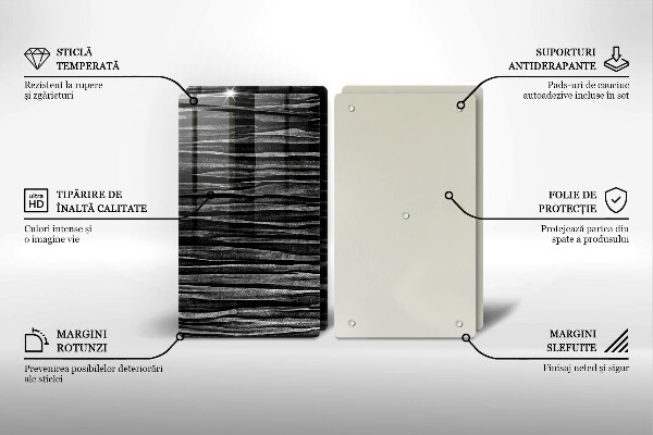 Tapa encimera Abstracción negra