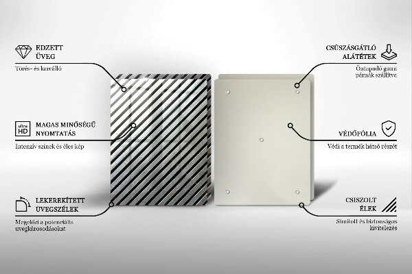 Tapa encimera Líneas metálicas