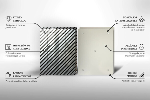 Tapa encimera Líneas metálicas