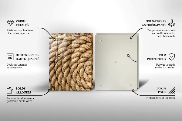 Tapa encimera Cuerda en espiral