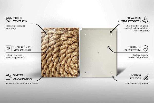 Tapa encimera Cuerda en espiral