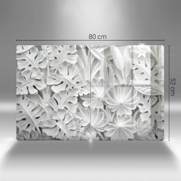 Tapa encimera Flores blancas