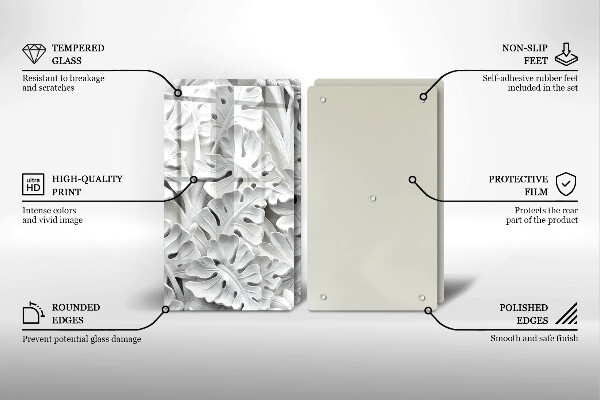 Tapa encimera Flores blancas