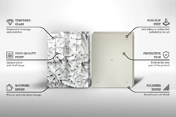 Tapa encimera Flores blancas