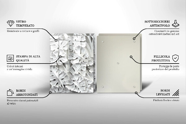 Tapa encimera Flores blancas