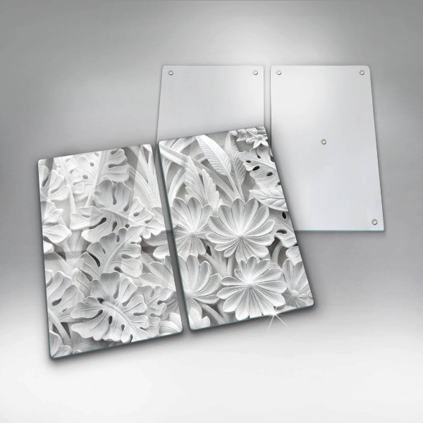 Tapa encimera Flores blancas