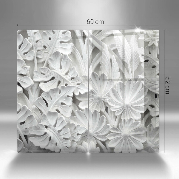 Tapa encimera Flores blancas