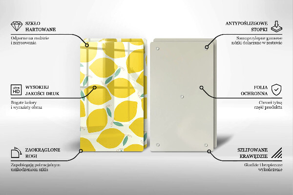 Tapa encimera Limones de dibujos animados