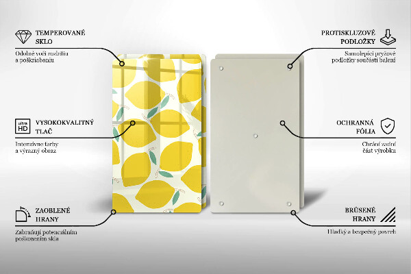 Tapa encimera Limones de dibujos animados