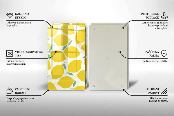 Tapa encimera Limones de dibujos animados