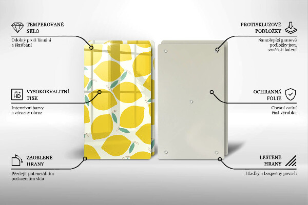 Tapa encimera Limones de dibujos animados