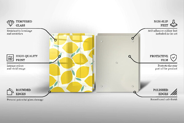 Tapa encimera Limones de dibujos animados