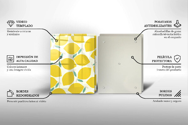Tapa encimera Limones de dibujos animados