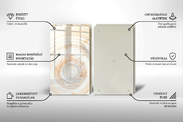 Tapa encimera Textura de madera