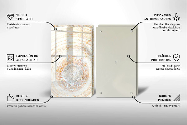 Tapa encimera Textura de madera