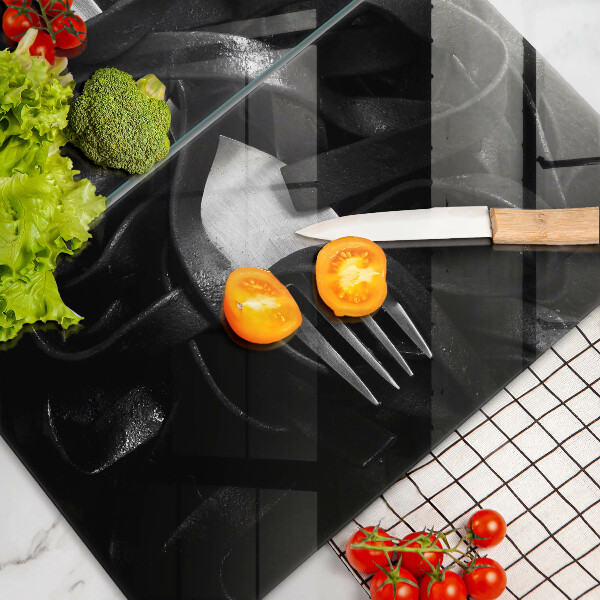 Tapa encimera Pasta negra de tallarines