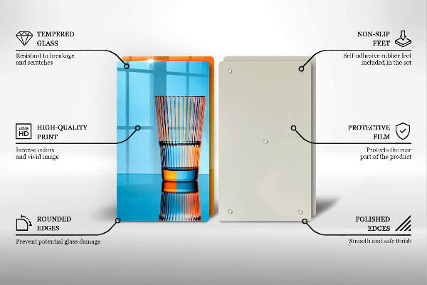 Tapa encimera Dos vasos de agua