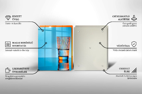 Tapa encimera Dos vasos de agua
