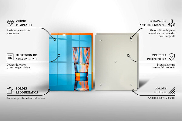 Tapa encimera Dos vasos de agua