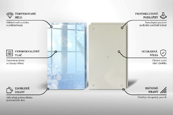 Tapa encimera Textura de invierno