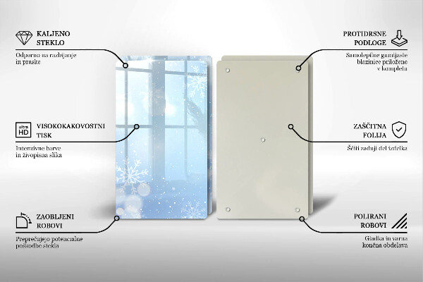 Tapa encimera Textura de invierno