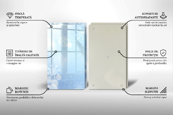 Tapa encimera Textura de invierno