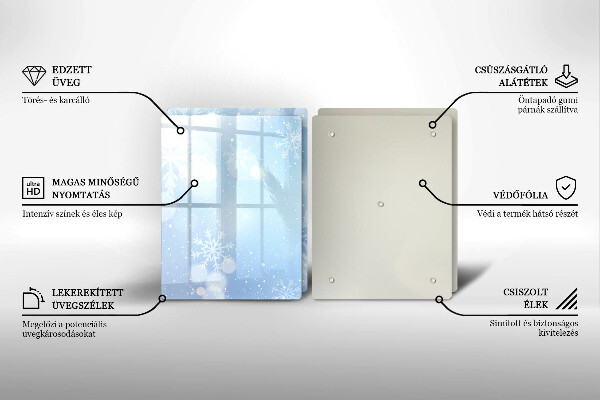 Tapa encimera Textura de invierno