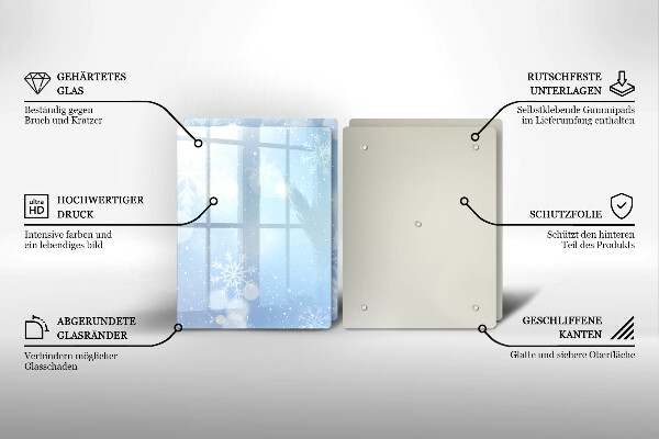 Tapa encimera Textura de invierno