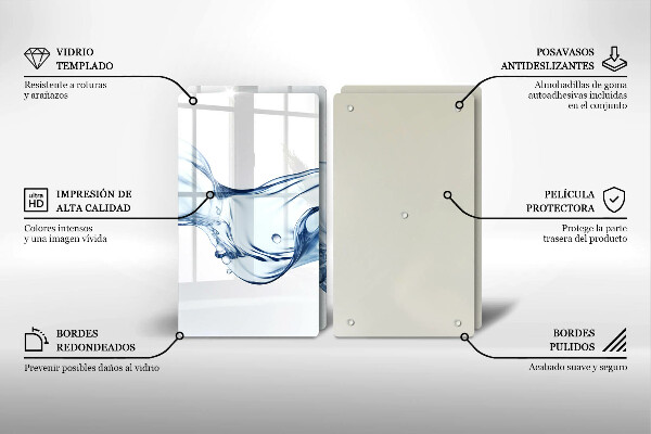 Tapa encimera Agua cristalina