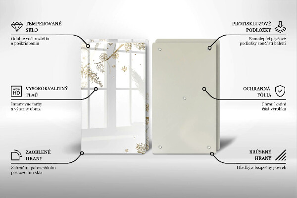 Tapa encimera Decoraciones de invierno