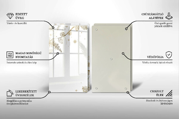 Tapa encimera Decoraciones de invierno