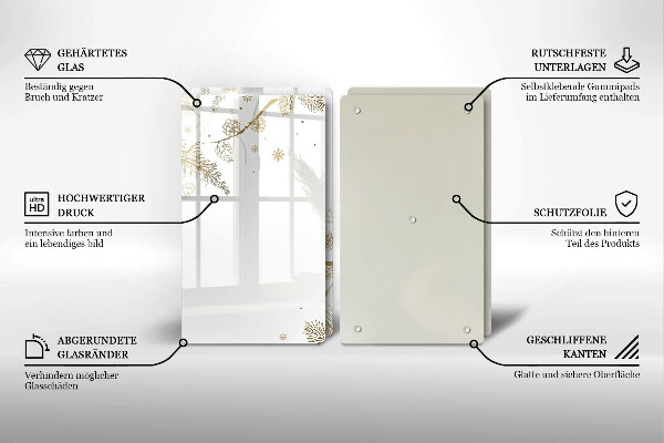 Tapa encimera Decoraciones de invierno