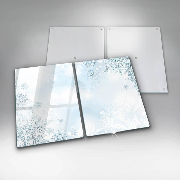 Protector pared cocina Copo de nieve