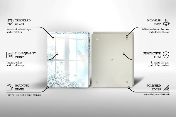 Protector pared cocina Copo de nieve