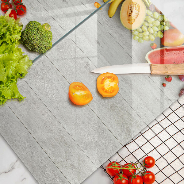 Protector pared cocina Frutas en tablas