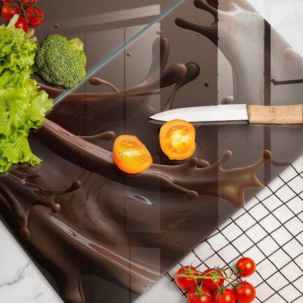 Protector pared cocina Chocolate liquido
