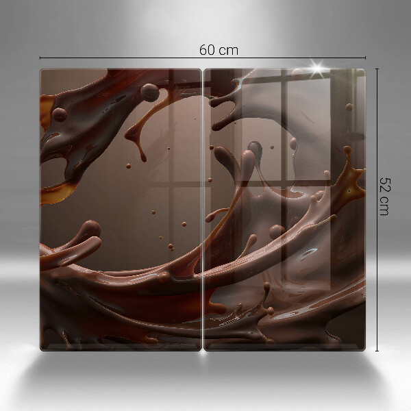 Protector pared cocina Chocolate liquido