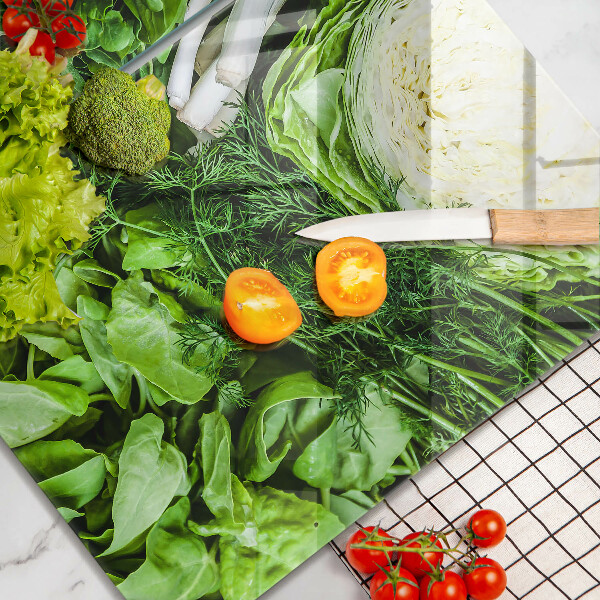 Protector pared cocina Vegetales verdes