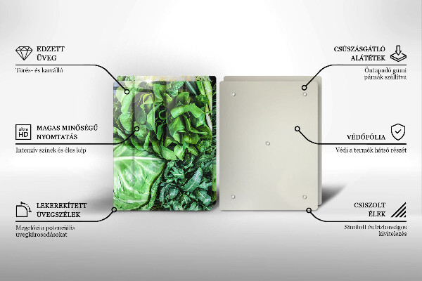 Protector pared cocina Vegetales verdes