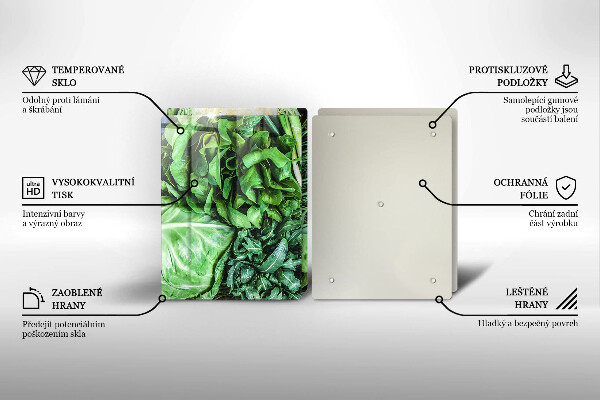 Protector pared cocina Vegetales verdes