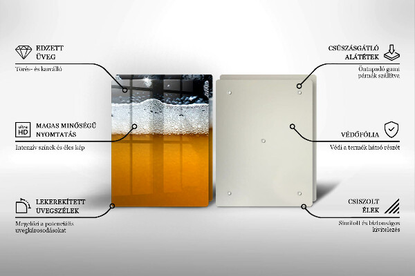 Protector pared cocina Beber espuma de cerveza