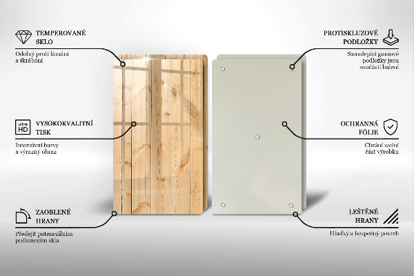 Protector pared cocina Tablas de madera delicadas