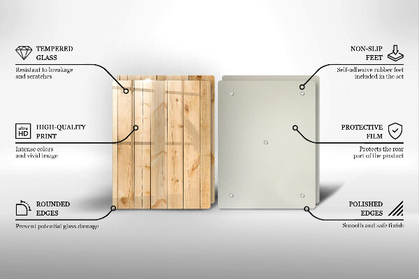 Protector pared cocina Tablas de madera delicadas