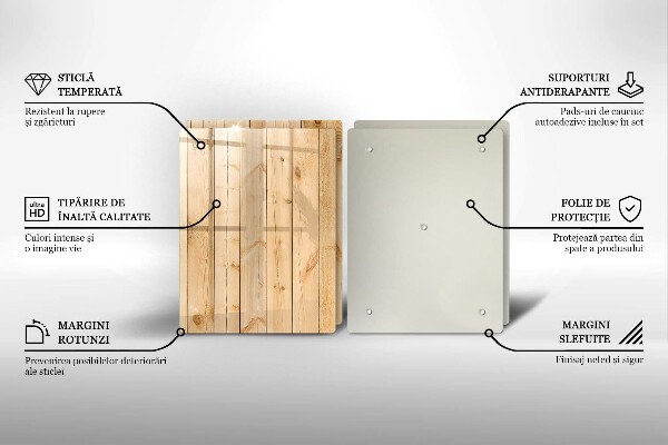 Protector pared cocina Tablas de madera delicadas