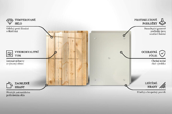 Protector pared cocina Tablas de madera delicadas