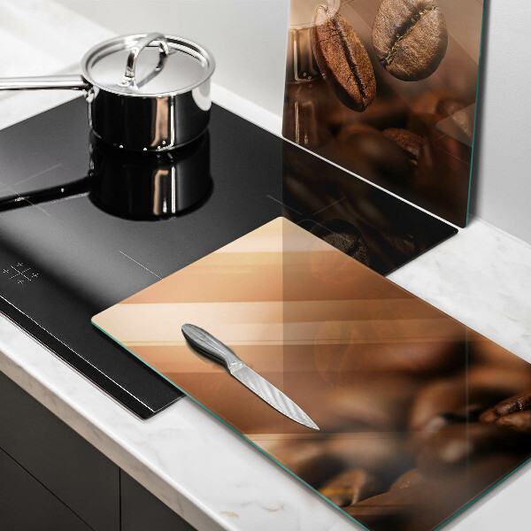 Protector pared cocina Granos de café