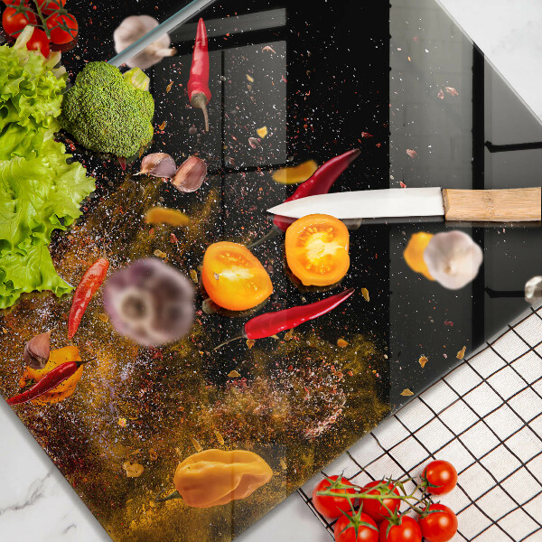 Protector pared cocina Especias picantes