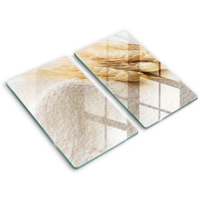 Protector pared cocina Harina y espigas de grano