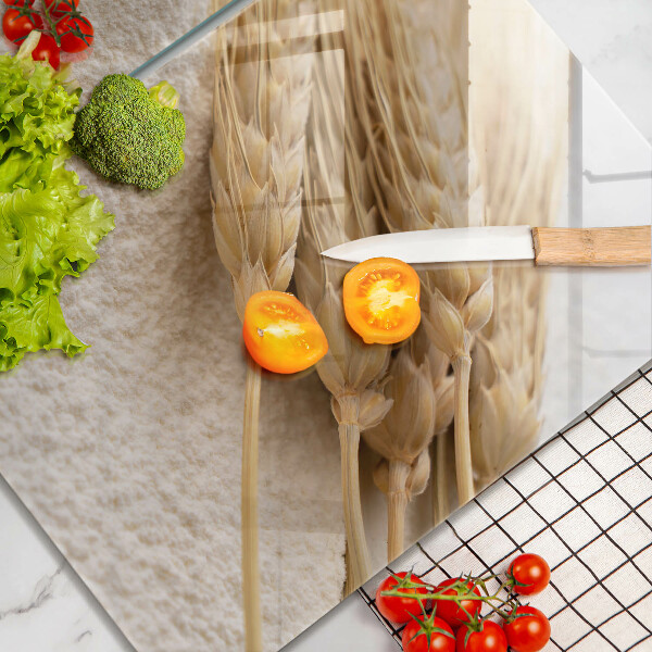 Protector pared cocina Harina y espigas de grano