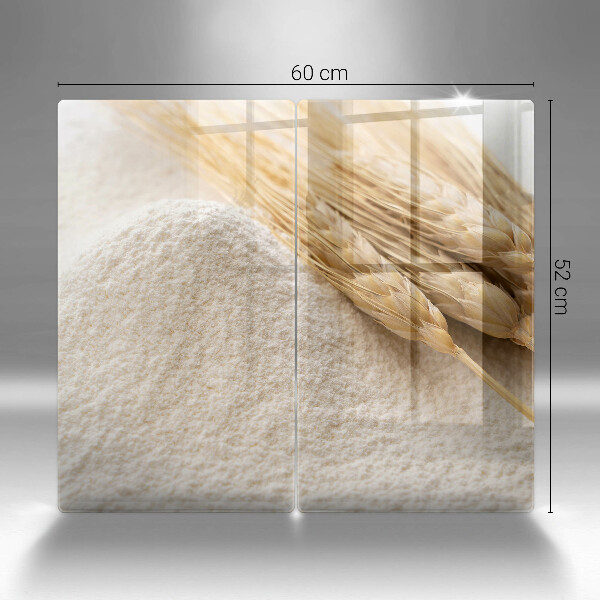 Protector pared cocina Harina y espigas de grano